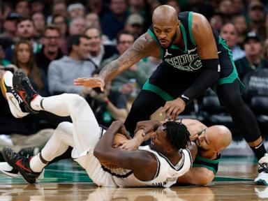 Tatum scores 33, Pritchard has six points in OT to lead Celtics to 108-104 win over Nets