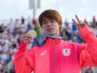 Japan's Yuto Horigome wins second Olympic gold medal in men's street skateboarding