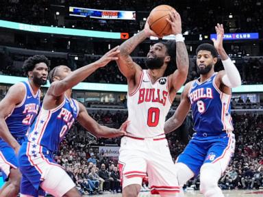 Embiid scores 31 in his return, Maxey has his first triple-double, Sixers beat Bulls 108-100