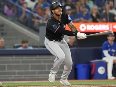 Dane Myers drives in career-best 5 RBIs as the Marlins beat slumping Blue Jays 8-1