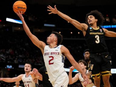 Jordan Ross keys rally to help Saint Mary's beat Vanderbilt 59-56 in March Madness