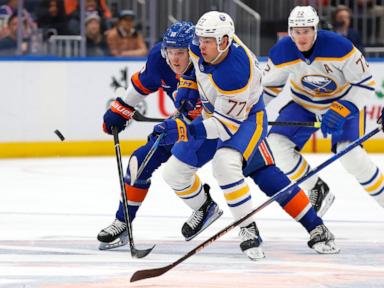 Holmstrom scores two, Sorokin stops 29 as Islanders beat Sabres 3-0