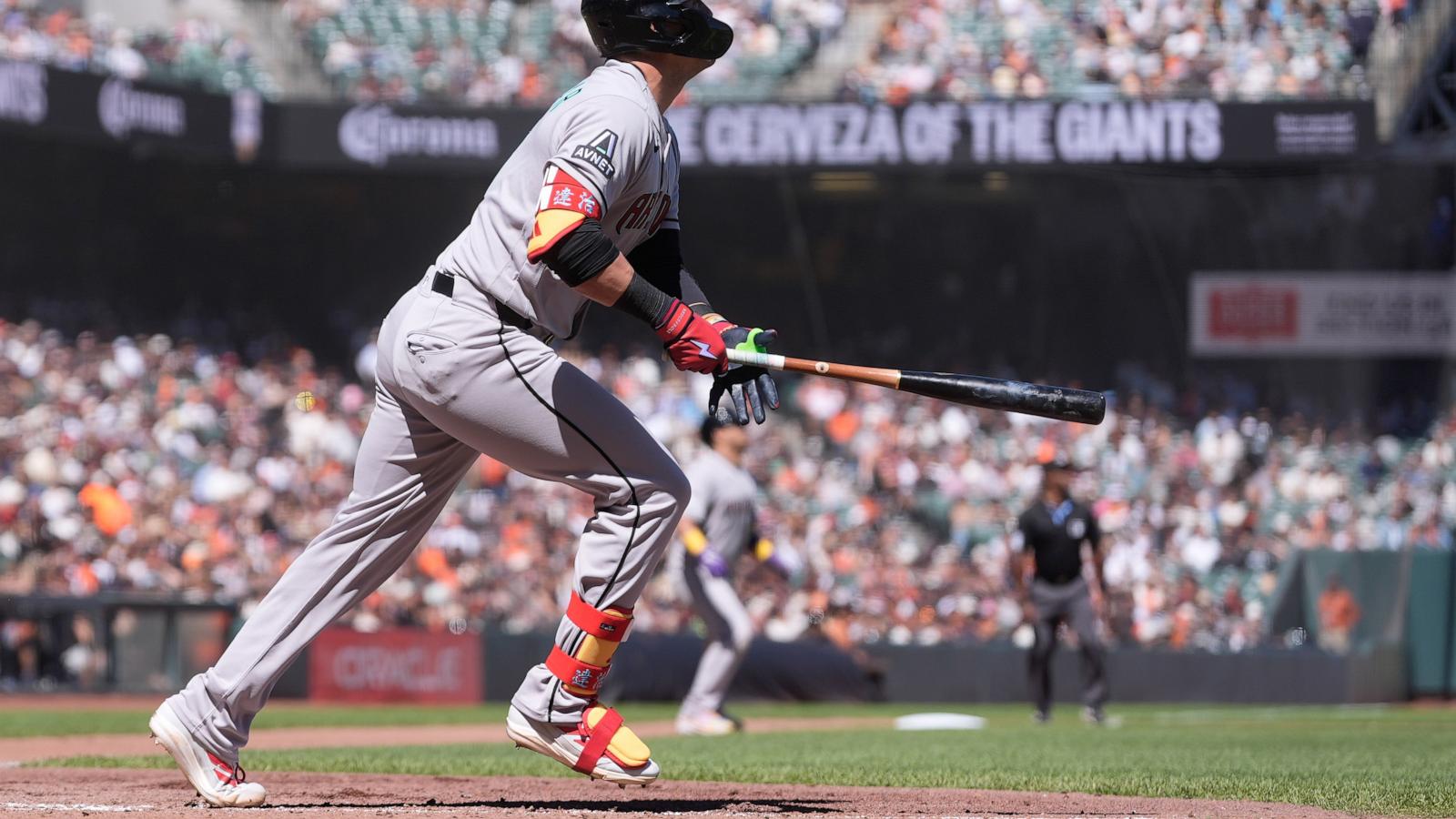 Nootbaar hits pinch grand slam in 7th to back Kelly in Diamondbacks' 7-1 win over Giants