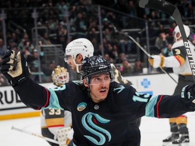 McCann scores in OT as Kraken beat Golden Knights 4-3