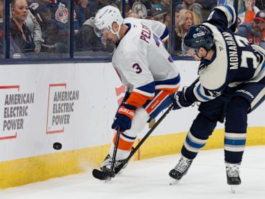 Severson scores and Merzlikins stops 28 shots as the Blue Jackets beat the Islanders 2-0