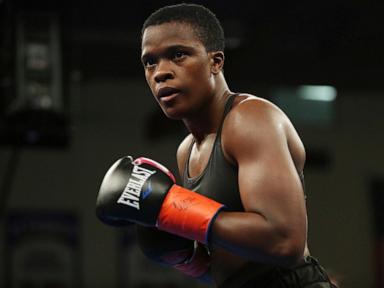 Former US police officer Tiara Brown beats Skye Nicolson to become WBC featherweight champion