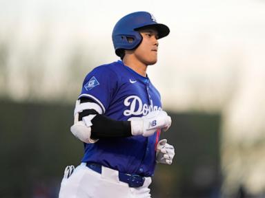 Dodgers star Shohei Ohtani hits HR in 1st spring at-bat following offseason shoulder surgery