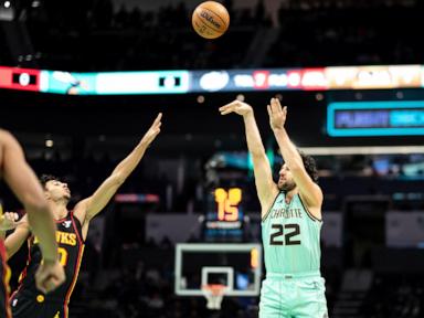 Jalen Johnson scores 20 points, Hawks hang on to beat Hornets 107-104 for 3rd straight win