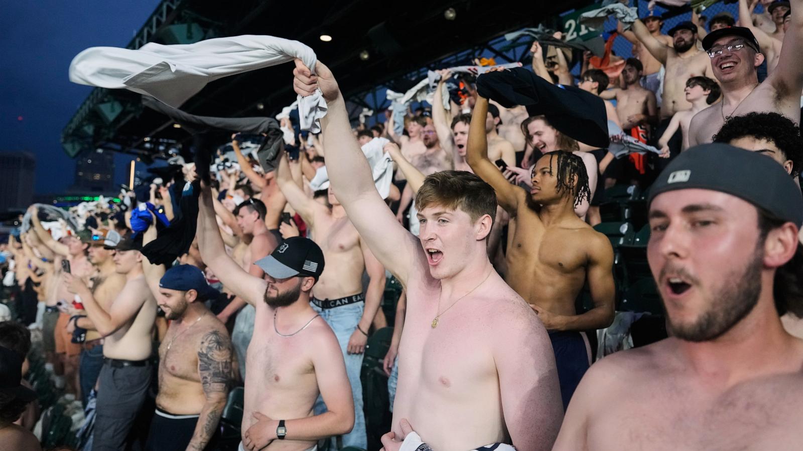 abcnews.com -  DAVID BRANDT AP Baseball Writer - Shirtless fans the stars at MLB stadiums as 'Tarps Off' trend sweeps baseball world
