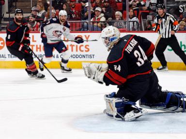 Dustin Tokarski wins in NHL return, helping Hurricanes beat Blue Jackets 4-1