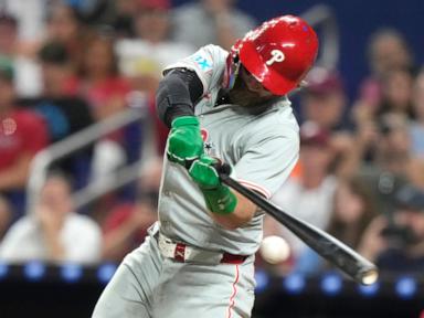 Trea Turner, Kyle Schwarber homer to help Phillies overpower Marlins 16-2