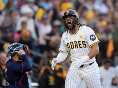 Fernando Tatis Jr. returns to the playoffs with a towering 2-run homer for the Padres in 4-0 win