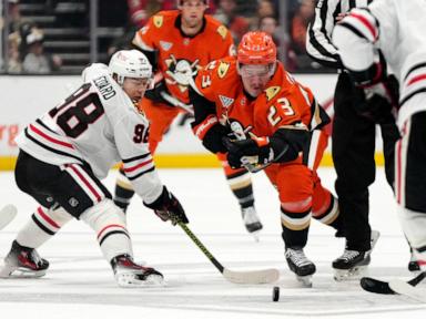 Bedard has 3 assists as Blackhawks defeat Ducks 4-2