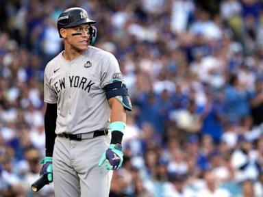 Aaron Judge is flailing in his first World Series, and the Yankees are sinking along with him