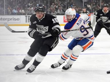 Byfield scores 2nd goal with 1:41 left in OT, lifting the Kings past the Oilers 4-3