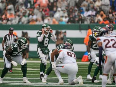 Nix throws his first NFL touchdown pass to help Broncos slip past Rodgers and the Jets 10-9