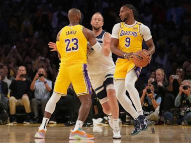 LeBron and Bronny James make NBA history by playing together in Lakers' 110-103 win over Minnesota