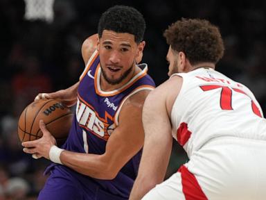 Devin Booker scores 25, Suns cruise past the Raptors 120-98 to end a 5-game skid