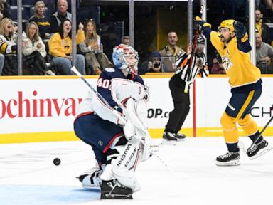 Marchessault's OT winner caps Predators 4-3 comeback win over Blue Jackets