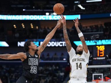 Cam Thomas' late shooting lifts the Nets over the reeling Pelicans, 107-105