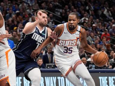 Kevin Durant out at least 2 weeks with left calf strain, putting damper on Suns' hot start