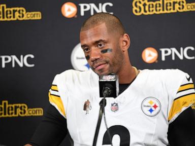 Russell Wilson sits out season opener for Steelers with a calf injury. Justin Fields get the start