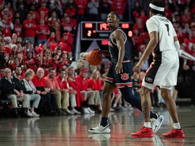 No. 1 Auburn escapes No. 23 Georgia with 70-68 win