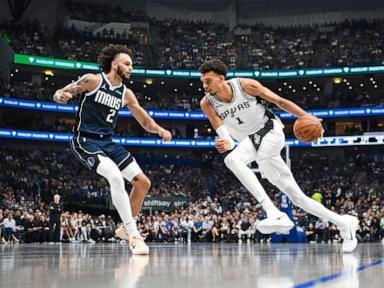 Doncic scores 28, Thompson adds 22 in Dallas debut as Mavs top Spurs 120-109