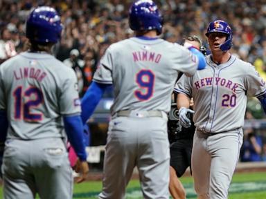 Mets advance in playoffs with 4-2 win over Brewers as Alonso homers to spark 9th-inning rally