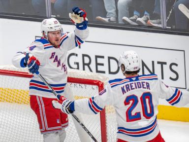 Cuylle scores 2 in 3rd period as Rangers rally to beat Blue Jackets 4-3