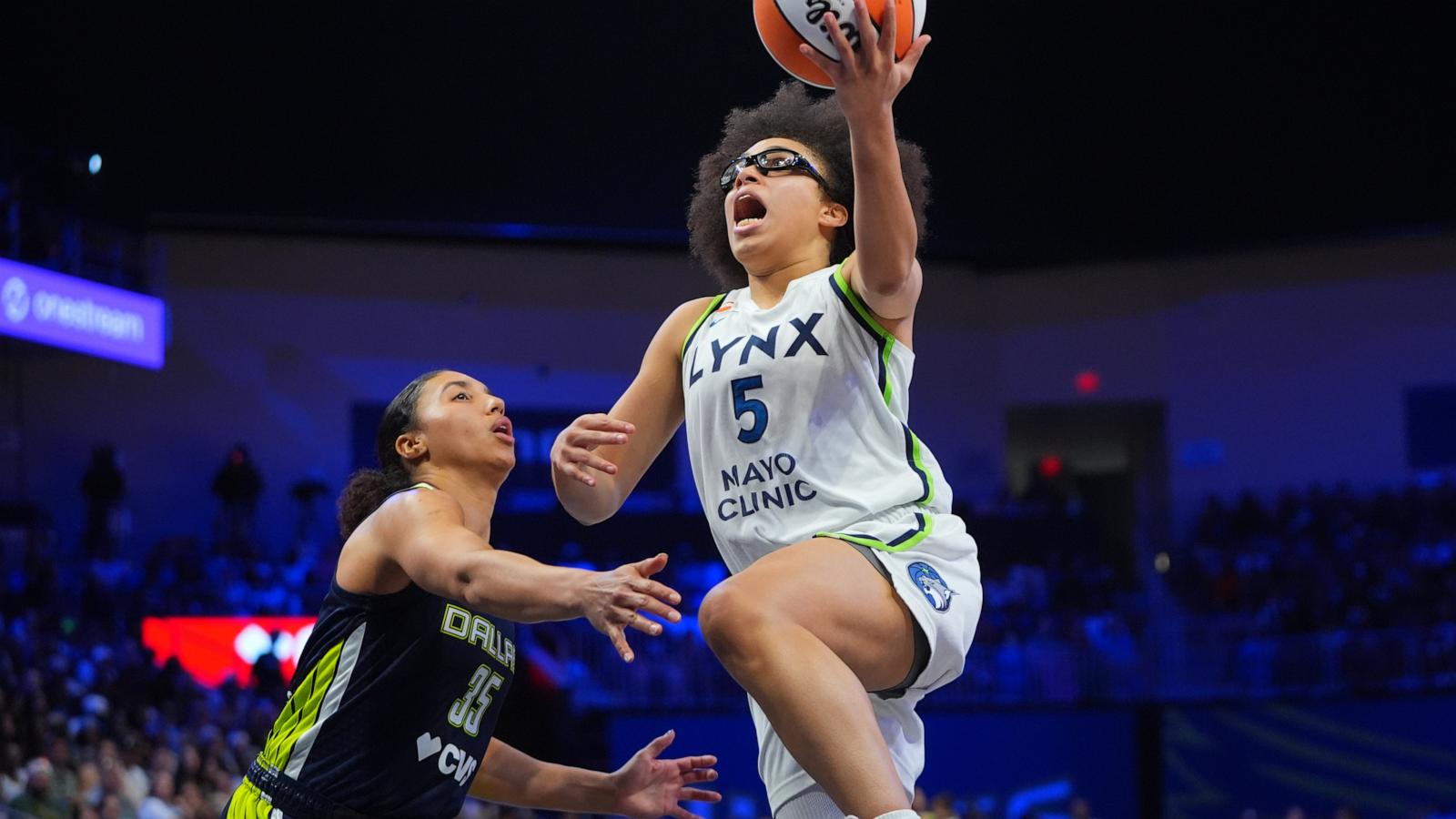 McBride and Miles Erupt for 70 Points as Lynx Beat Mercury 104-100