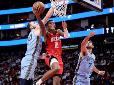 Jalen Green leads the way with 22 points in Houston's 128-108 win over Memphis