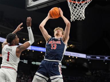 Love helps Arizona topple short-handed No. 9 Texas Tech 86-80 in Big 12 tourney semifinals