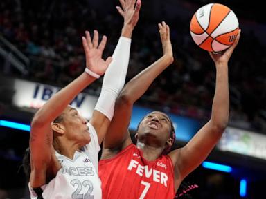 Aces star A'ja Wilson breaks WNBA single season scoring record as Aces beat Fever