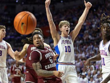 Denzel Aberdeen and Thomas Haugh notch career highs as No. 3 Florida beats South Carolina 88-67