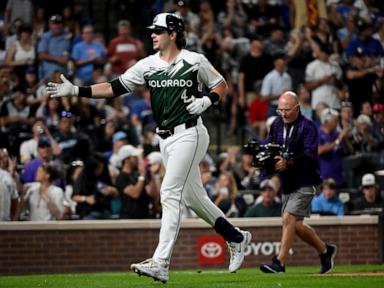 Hilliard ties it with pinch-hit HR in 9th and Doyle's single in 10th lifts Rockies over Cubs 6-5