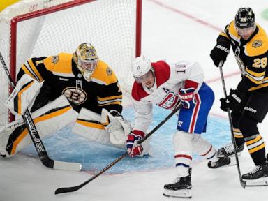 Swayman returns, Kastelic scores twice to lead Bruins to 6-4 win over Montreal