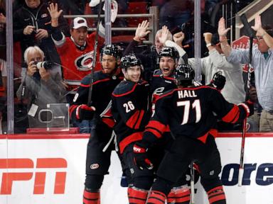 Martinook's goal lifts Hurricanes past Senators 3-2 in 2OT after he misses rare OT penalty shot