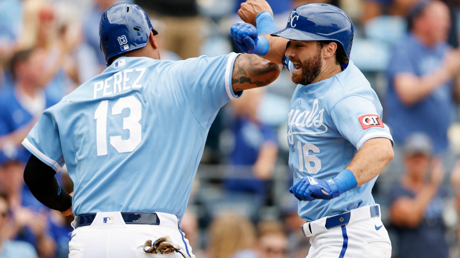 Loftin and Rave HRs, Isbel's 3 RBIs help Royals win 8th straight game, 11-7 over Tigers
