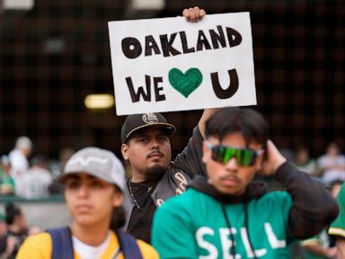 Athletics bid emotional farewell to Oakland Coliseum that they called home since 1968