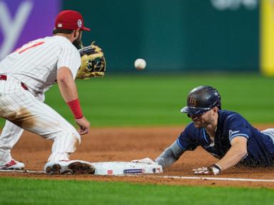 Weston Wilson drives in tiebreaking run with infield single as Phillies beat Rays 3-2 for sweep