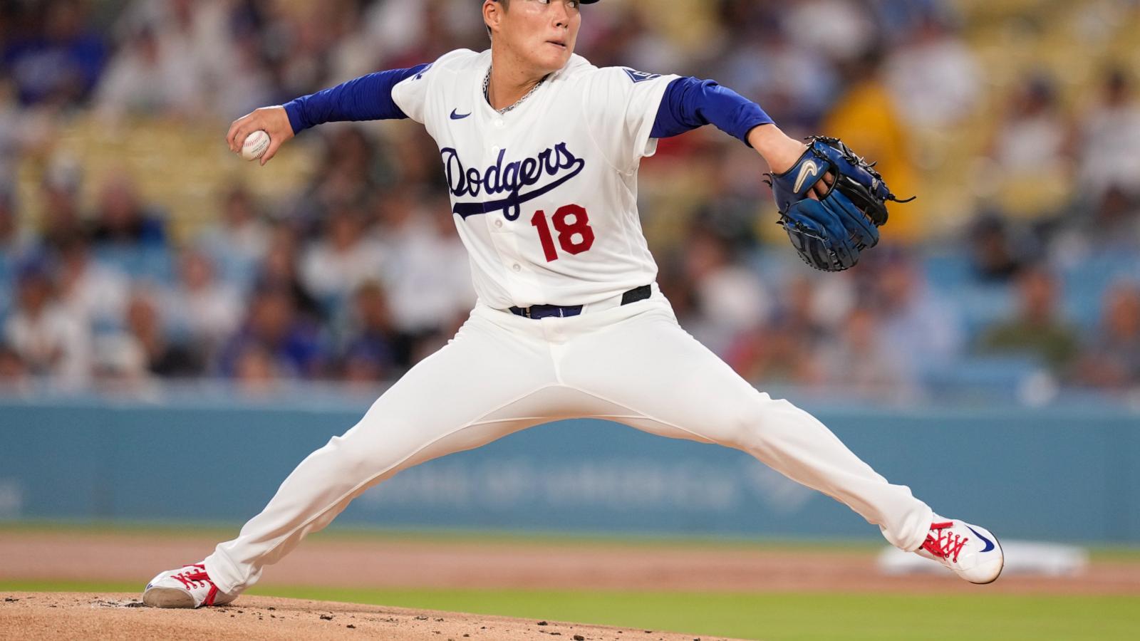 Yamamoto strikes out 10 as the Dodgers rout the Reds 14-1 for 7th straight win