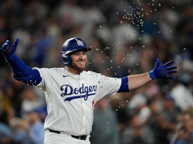 Dodgers hit 4 homers in 1st, then rally to beat Cubs 10-8. Ohtani homers and steals a base