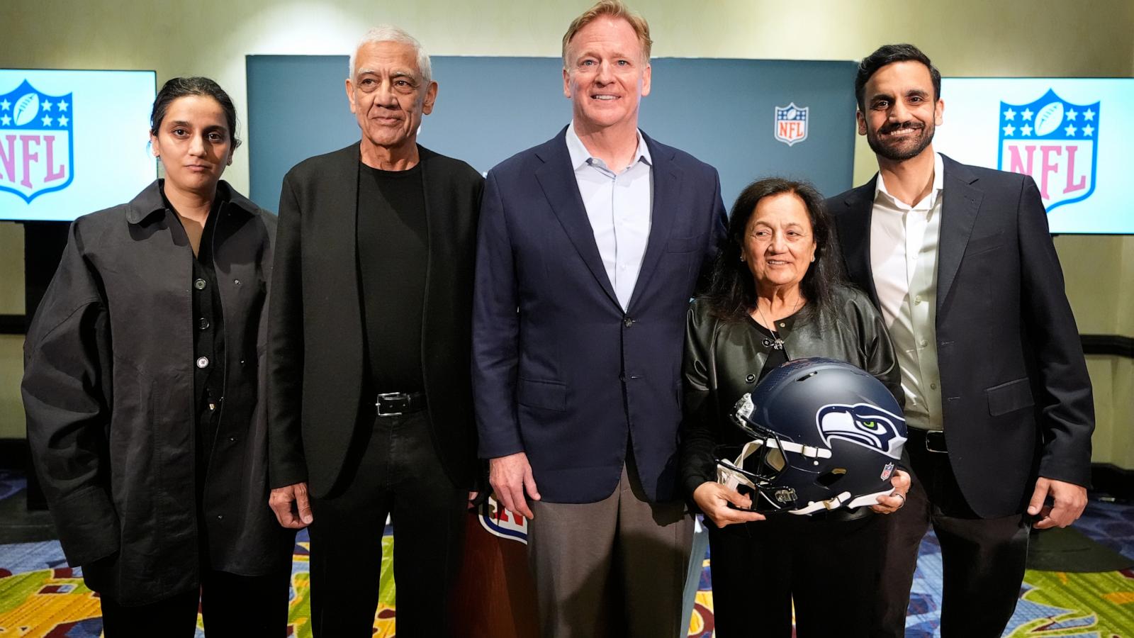 NFL owners unanimously approve the sale of the Seahawks to Vinod Khosla and his family