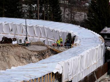 Testing begins at Cortina's controversial Olympic sliding track for bobsled, luge