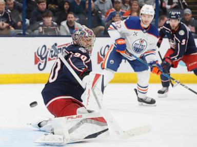 Pyyhtia Scores First NHL goal as Blue Jackets beat Oilers 6-1