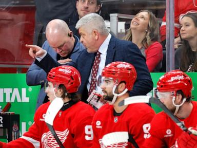 Marner has hat trick as Maple Leafs beat Red Wings 5-2 in McClellan's Detroit coaching debut