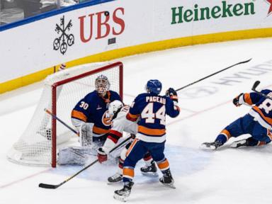 Jack Hughes scores second goal of night in OT as Devils rally to beat Islanders 4-3