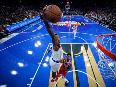 Anunoby leads Knicks past struggling 76ers 111-99 in Embiid's debut