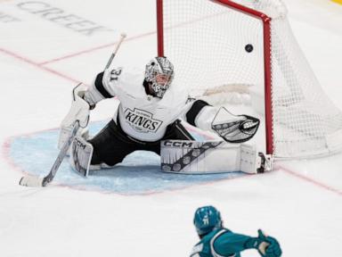 Celebrini scores 2 and adds an assist as Sharks shock Kings 7-2